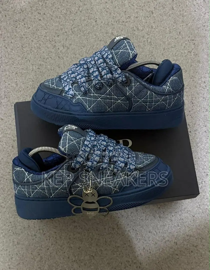 Dior B9S Skater Blue Kumo Cannage Denim