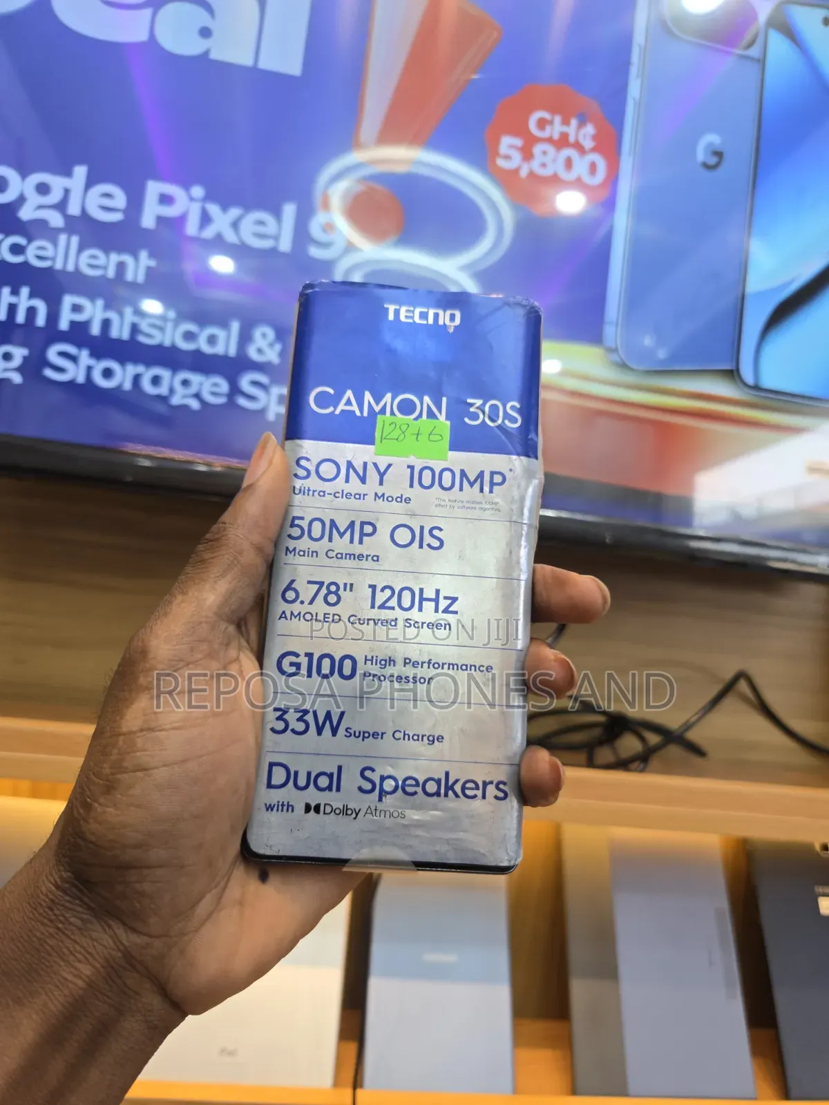 New Tecno Camon 30S 128 GB Black