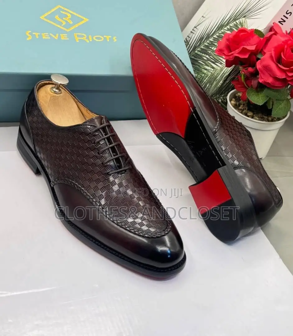 Brown Corporate Lace-Up Shoes