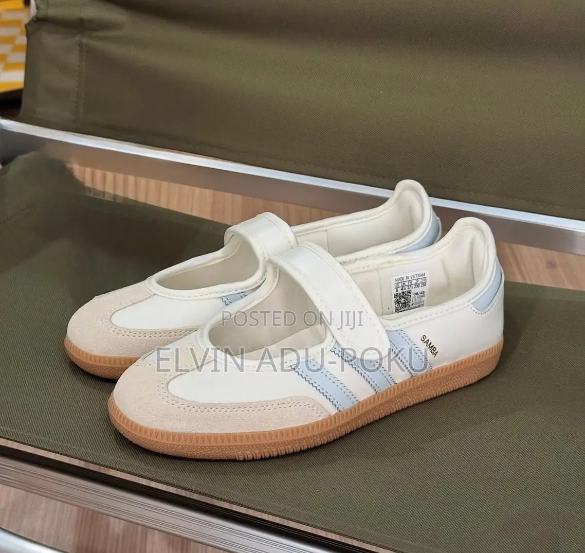 Adidas Samba Mary Jane | WHITE BLUE STRIPES