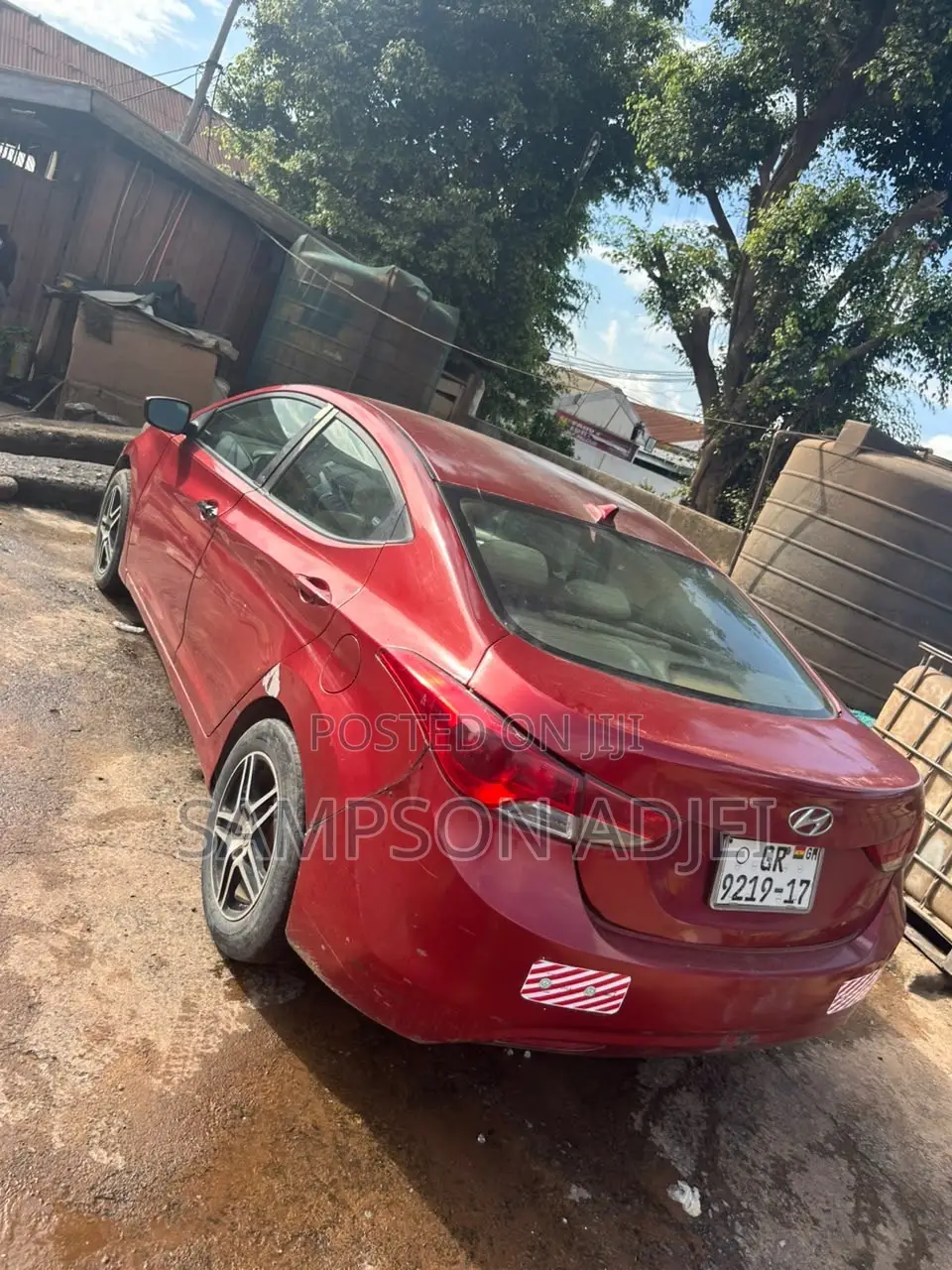 Hyundai Elantra 2013 Red