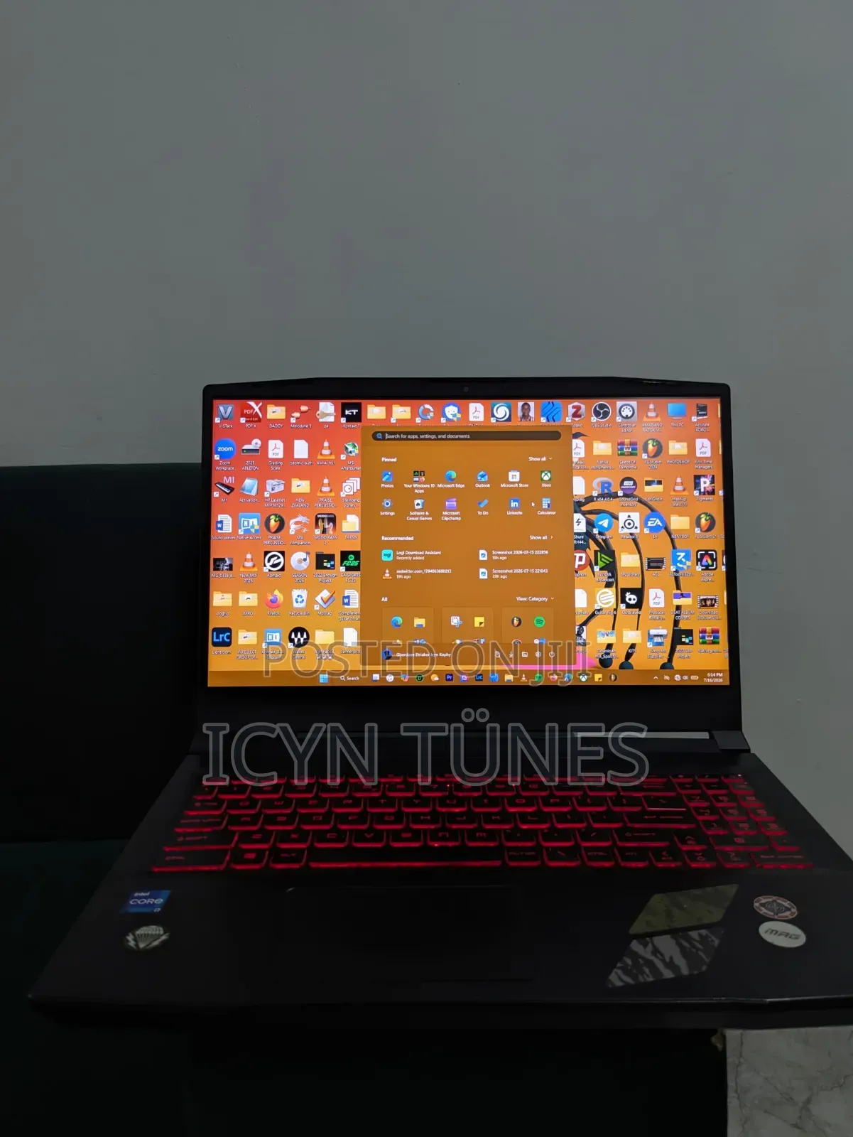 Laptop MSI Katana GF66 16GB Intel Core i7 SSD 512GB