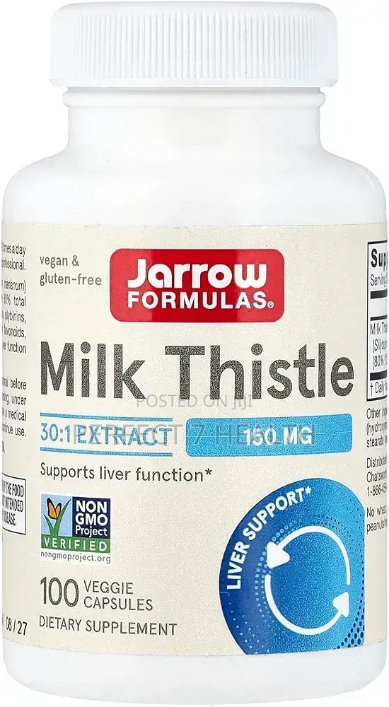 Milk Thistle 150 Mg, Liver Health (120 Mg Silymarin), 100 Veg Caps