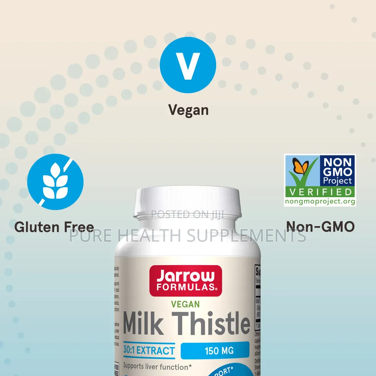 Milk Thistle 150 Mg, Liver Health (120 Mg Silymarin), 100 Veg Caps