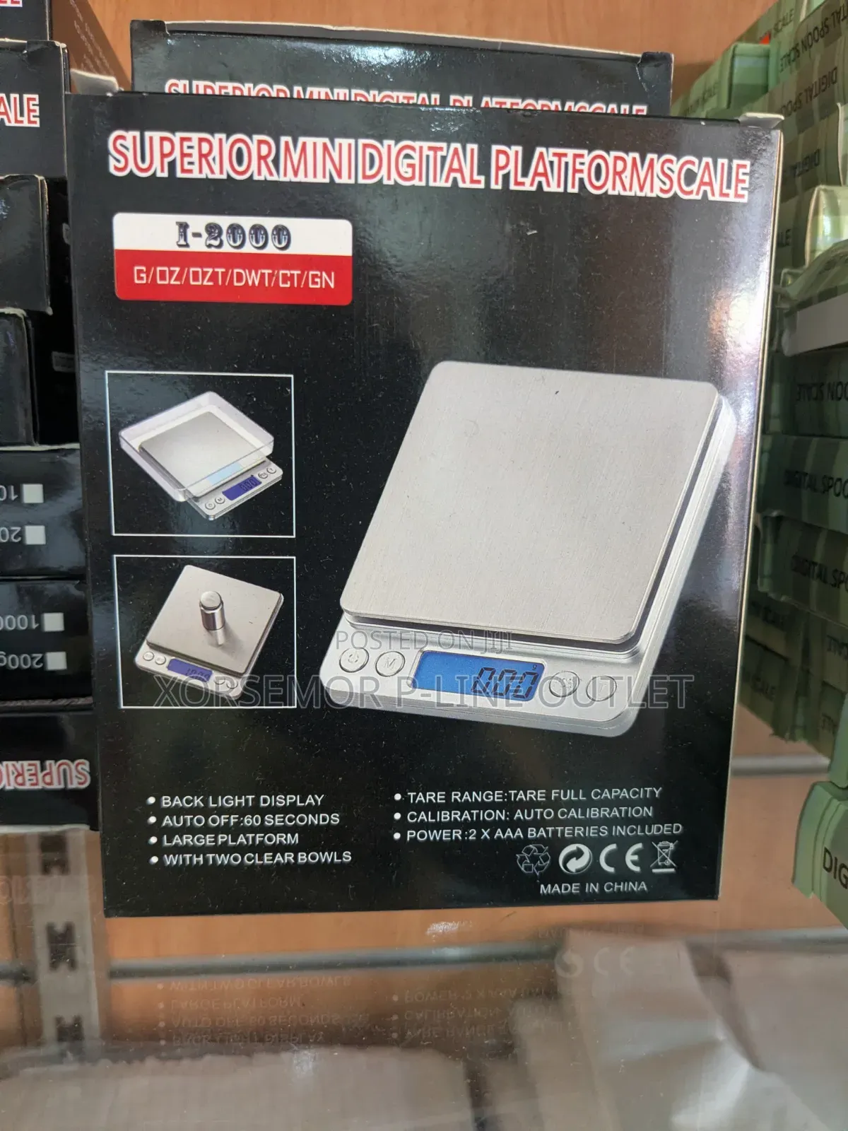 0.1g to 3000g MINI PLATFORM SCALE