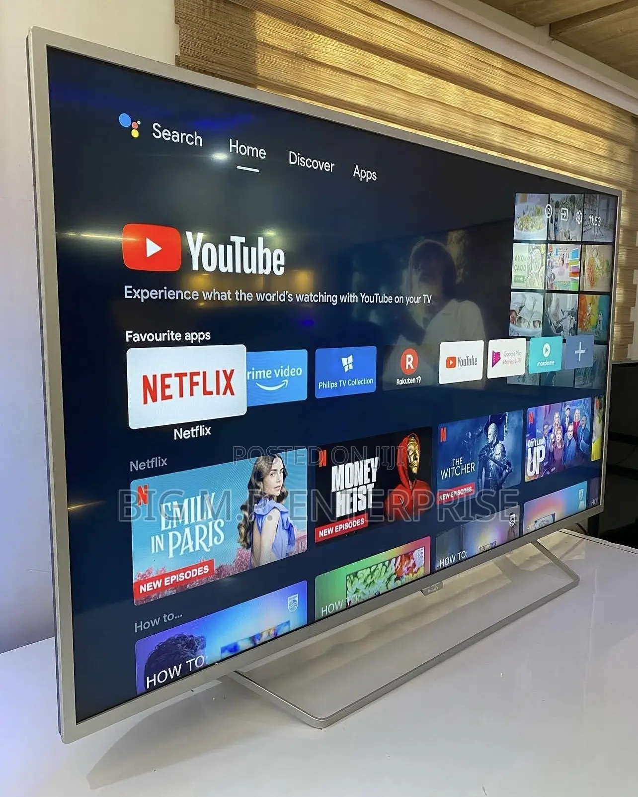 Philips 50 Inches Smart Digital Satellite. UHD. 3-Side Ambi-Light.