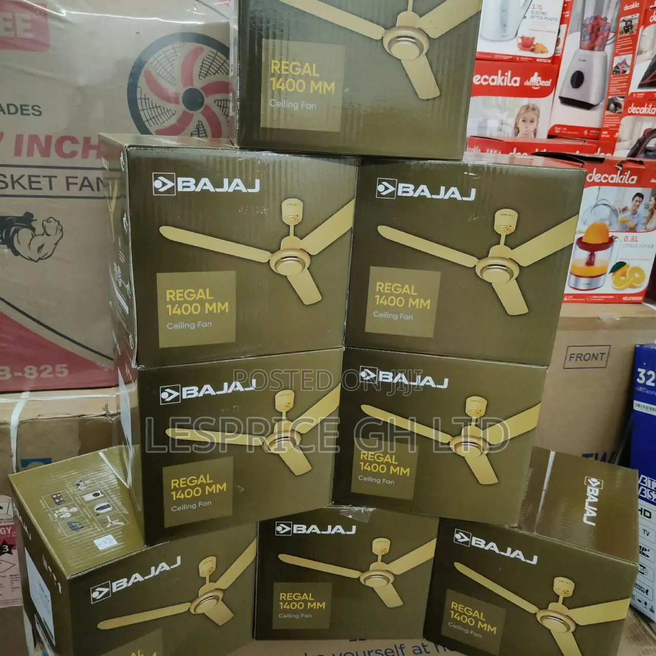 Magnificently Unique 1400mm Ivory Ceiling Fan From Bajaj