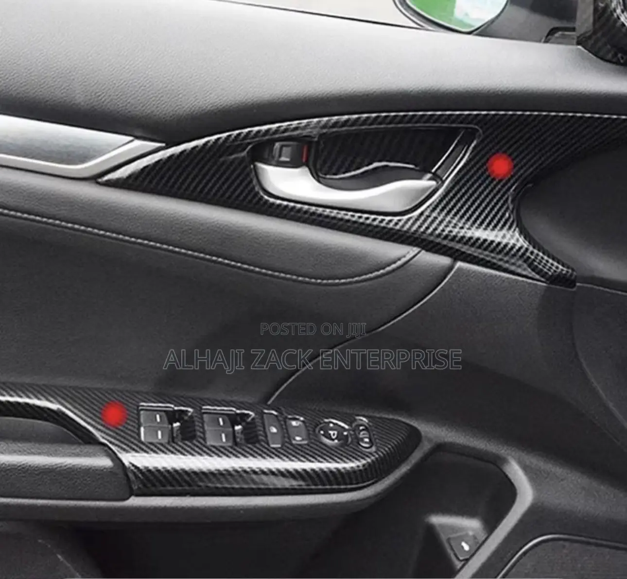 Honda Civic 2016-2020 Armrest Carbon Cover