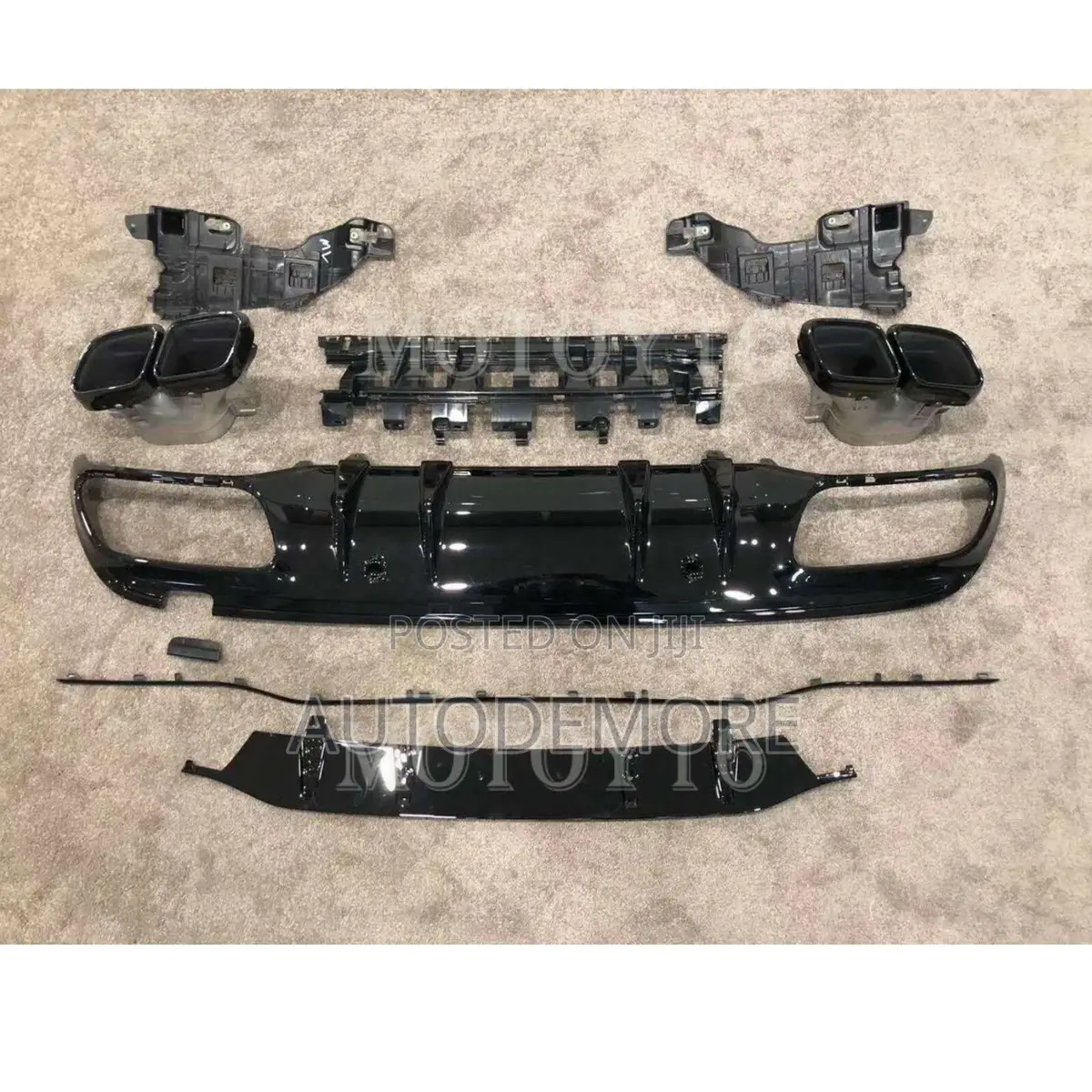 Mercedes Benz C300 Rear Bumper Diffuser With Led