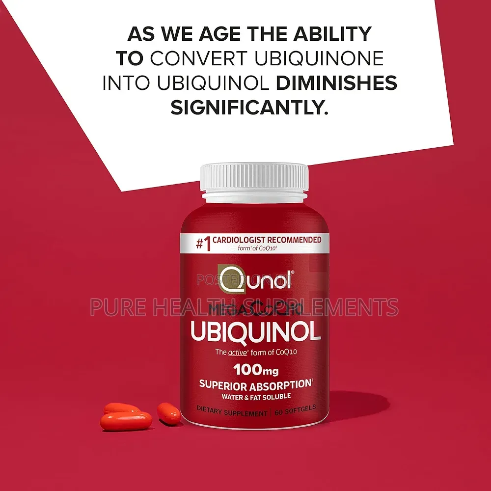 Mega CoQ10 Ubiquinol 100 Mg, Heart, Blood Pressure, 60/100 Softgels