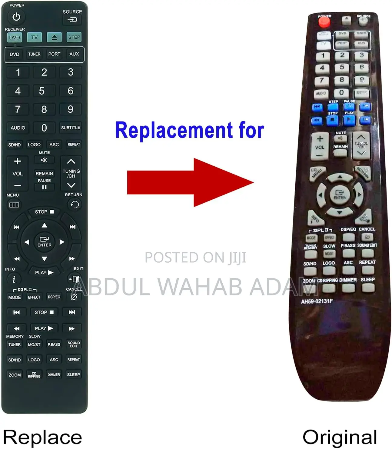 Original Universal Samsung TV/Home Theatre Remote Control