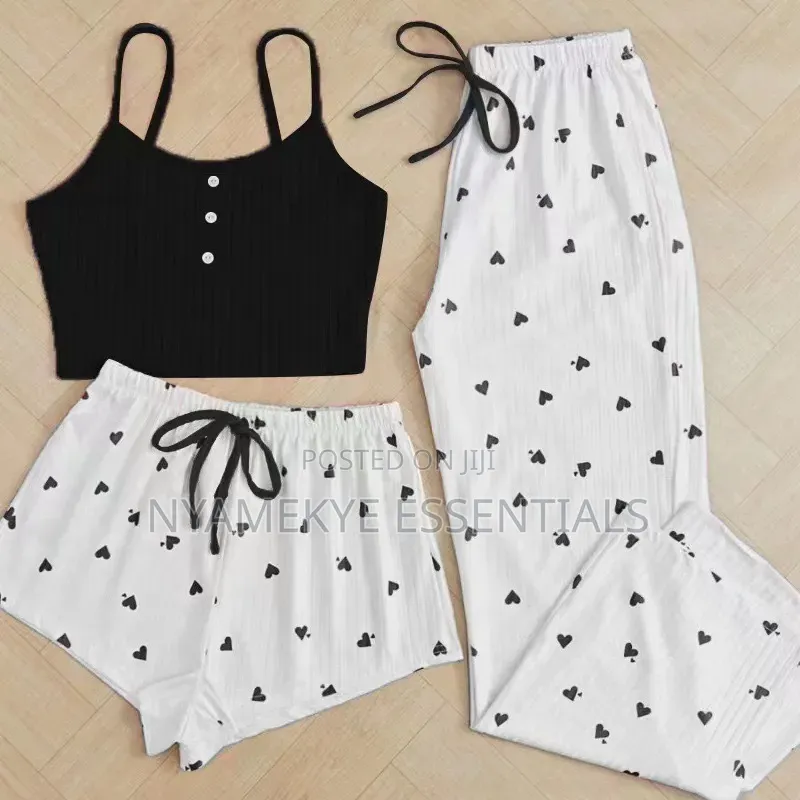 3 PCs Women Lounge Wear/Pajamas