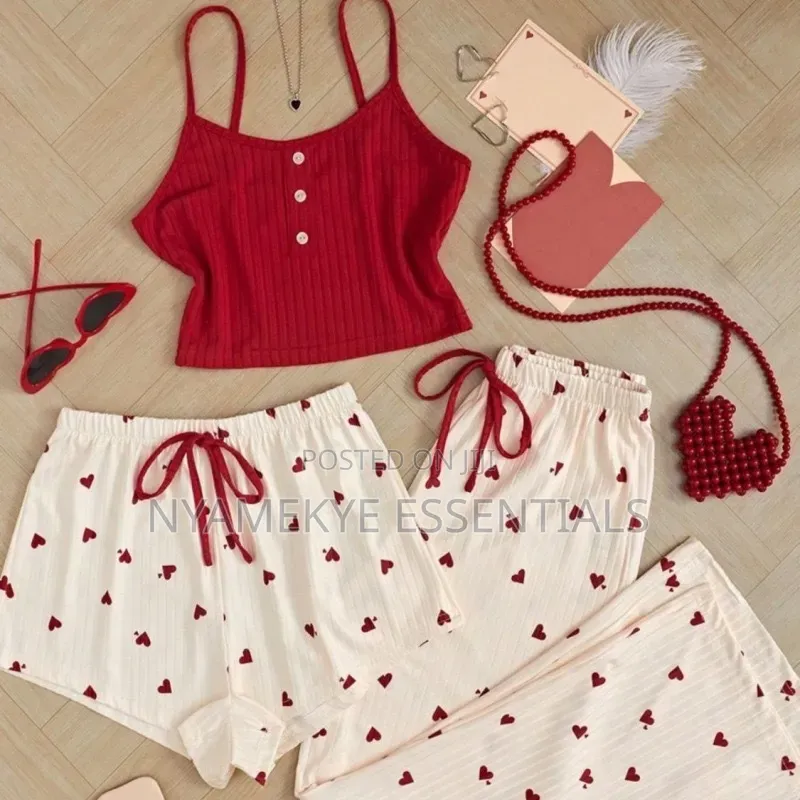 3 PCs Women Lounge Wear/Pajamas