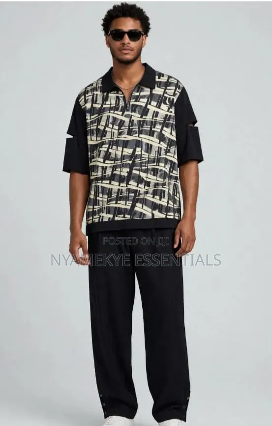 Men's 2-Piece Casual Set -Polo+trousers