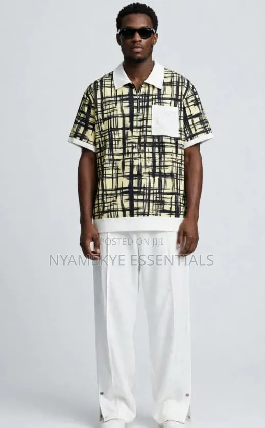 Men's 2-Piece Casual Set -Polo+trousers