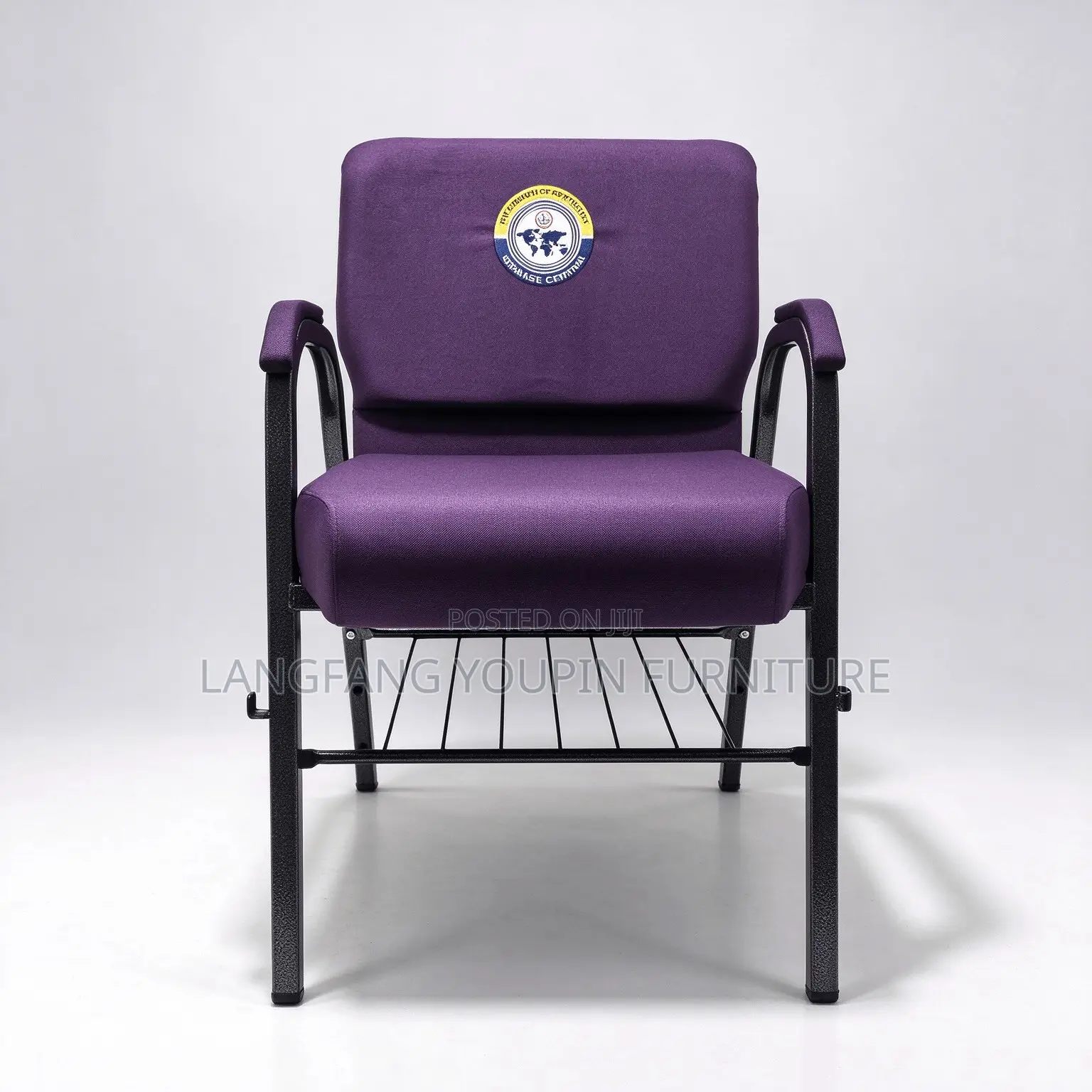 Indoor Church Auditorium Fabric Chair for Sale
