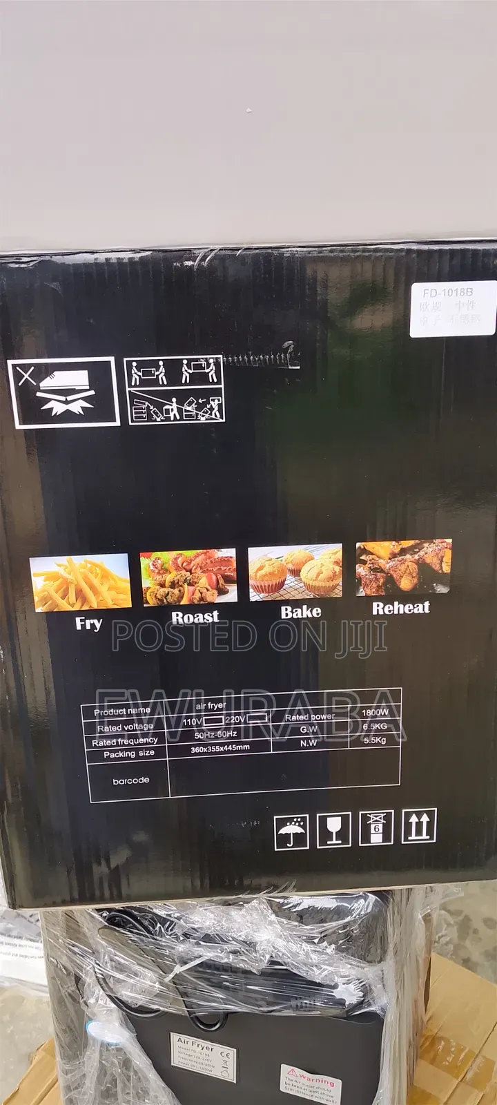 16l Air Fryer Oven With Reheat Function