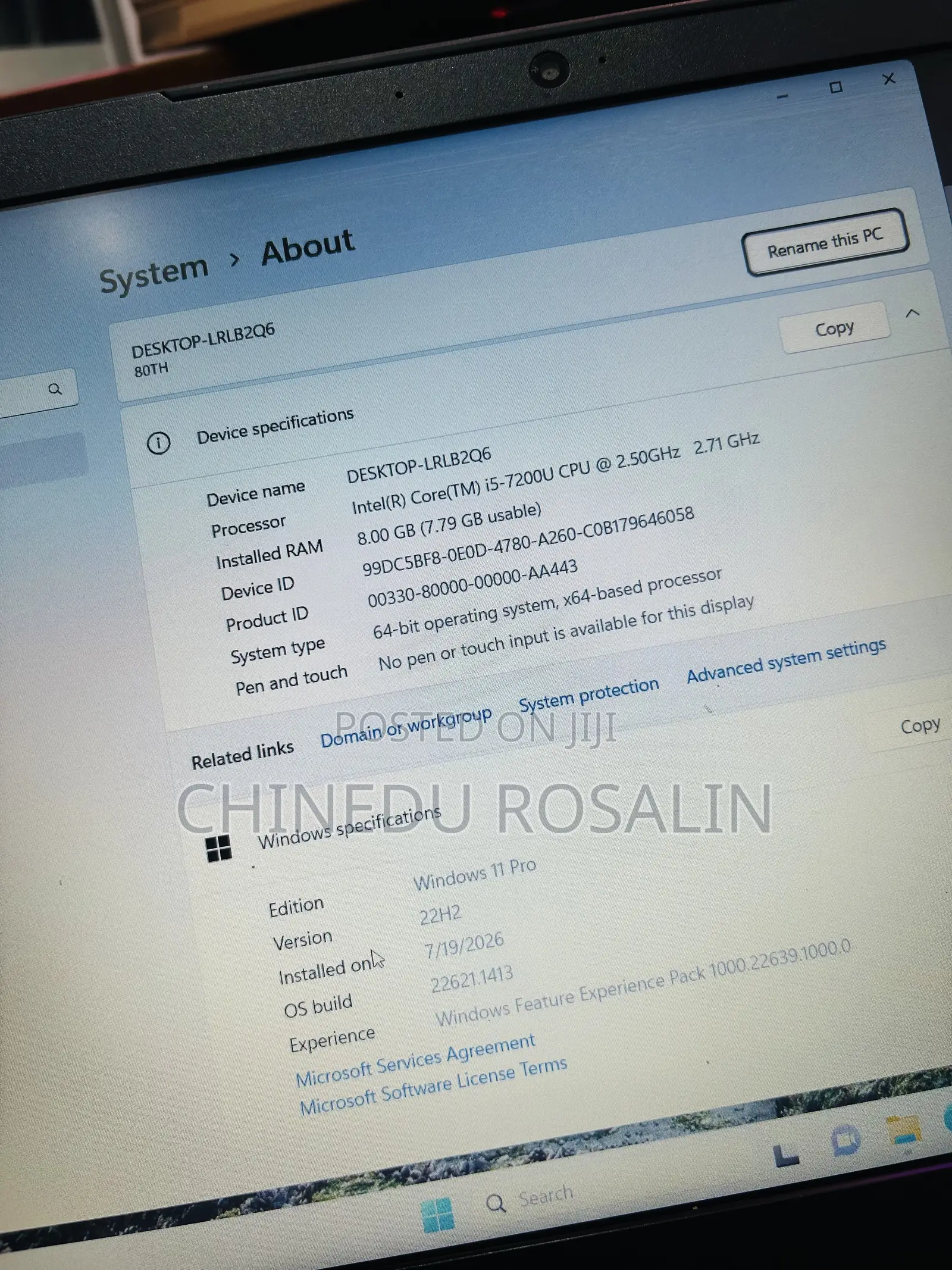 Laptop Lenovo IdeaPad 1 8GB Intel Core i5 SSD 256GB