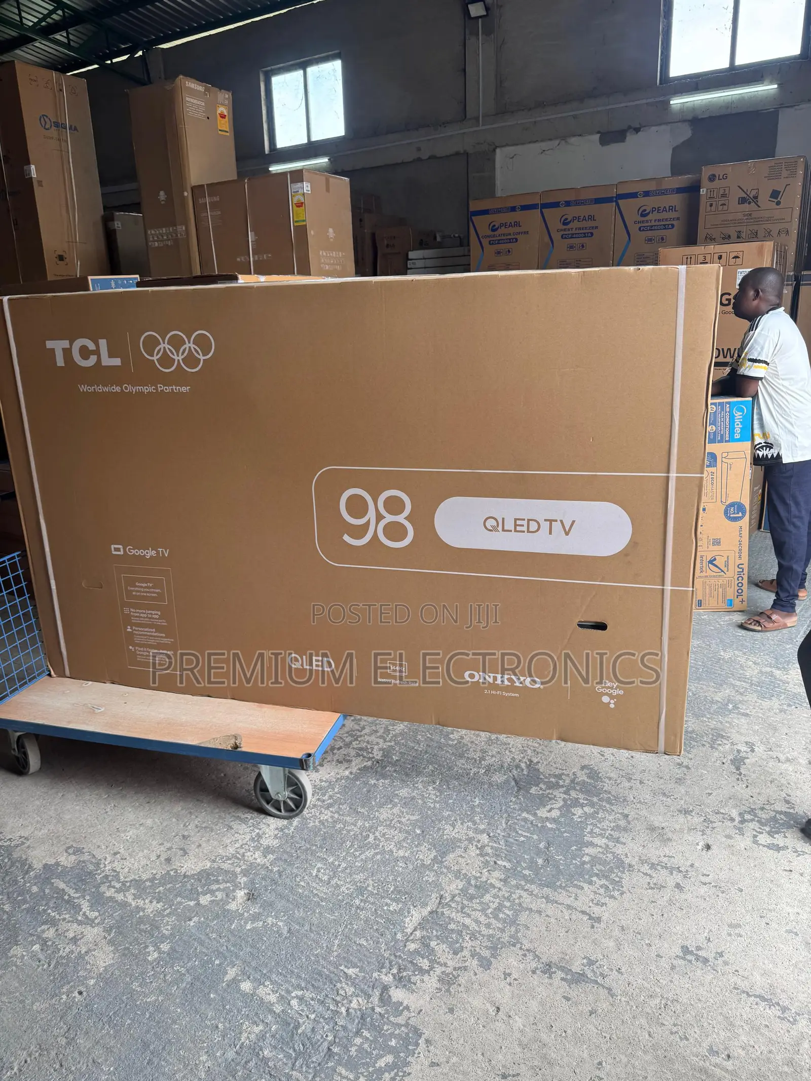 TCL HVA Panel Ultra HD 98" QLED 98P8K 144hz Smart Google TV 2025