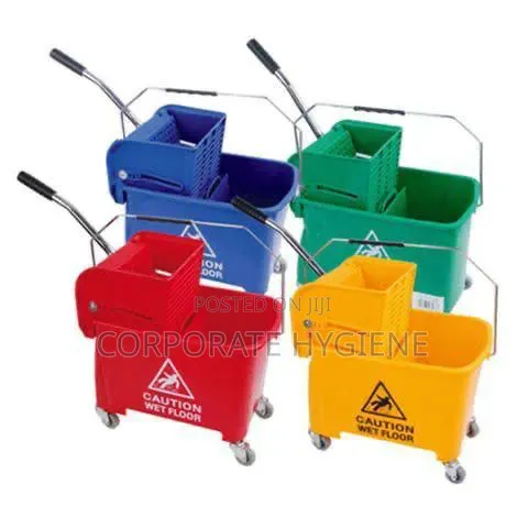Colour Coded Industrial Mop Bucket