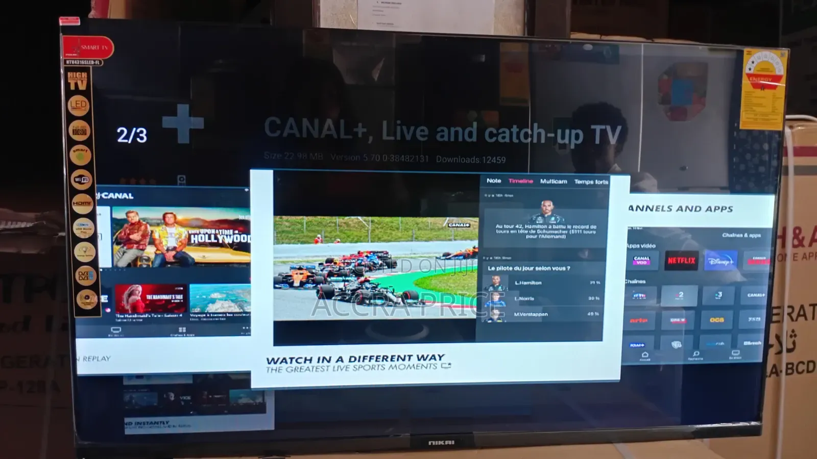 Creative Televisions, Clear Sight 43inches Nikai Smart Televisions