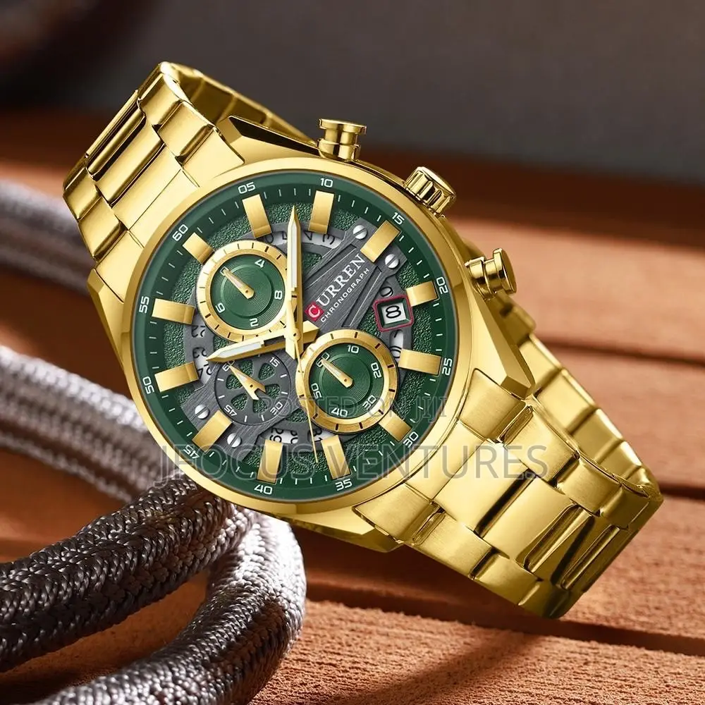 Curren Men Gold Watch