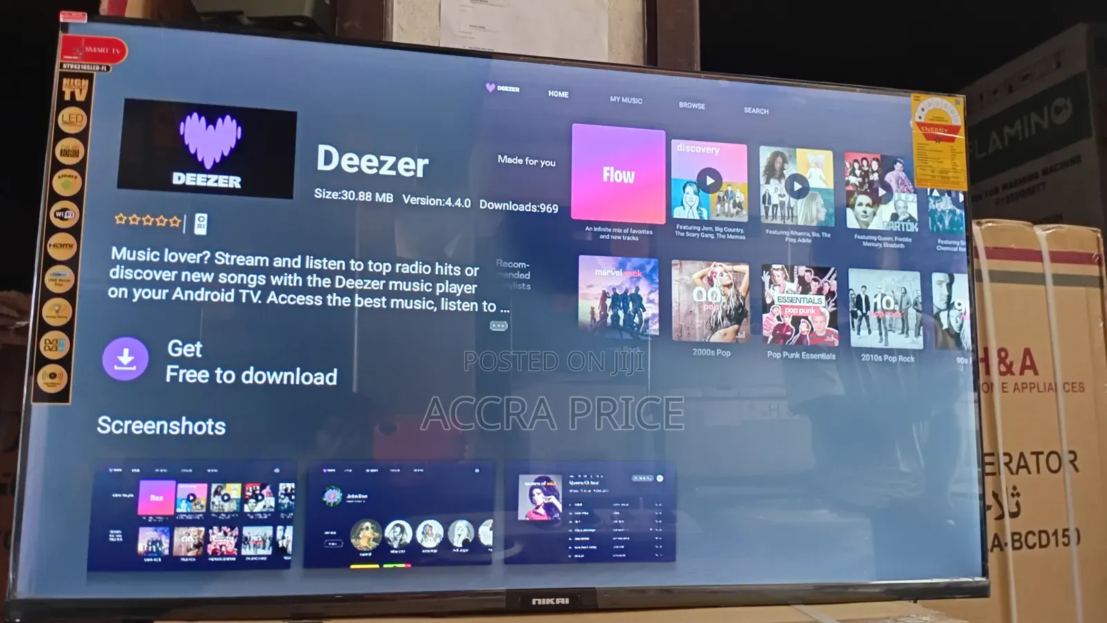 Number One Televisions, Design 43inches Nikai Smart Televisions