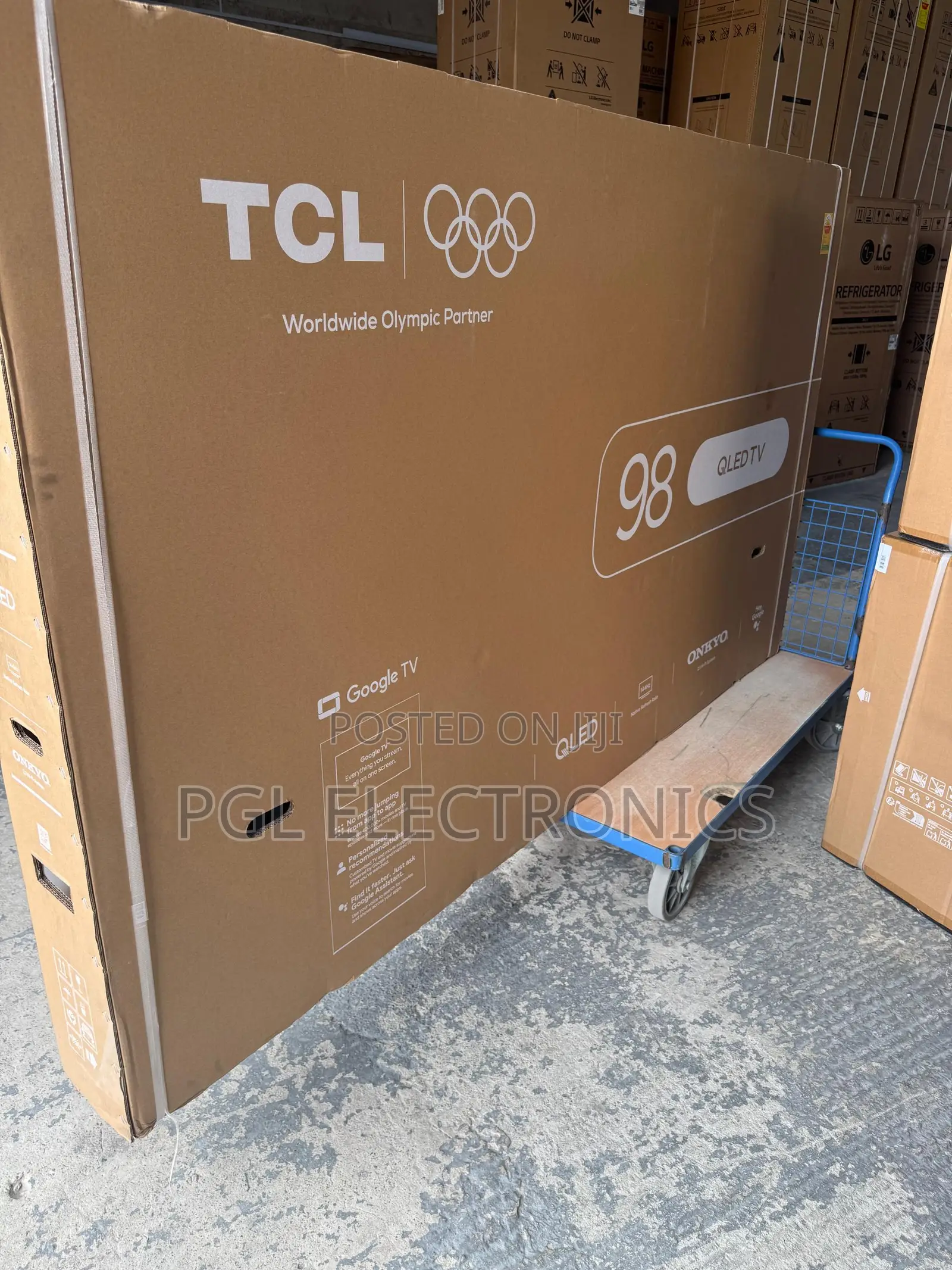 TCL 98" AiPQ Pro Processor, 98P8K UHD 144Hz Smart Google QLED TV