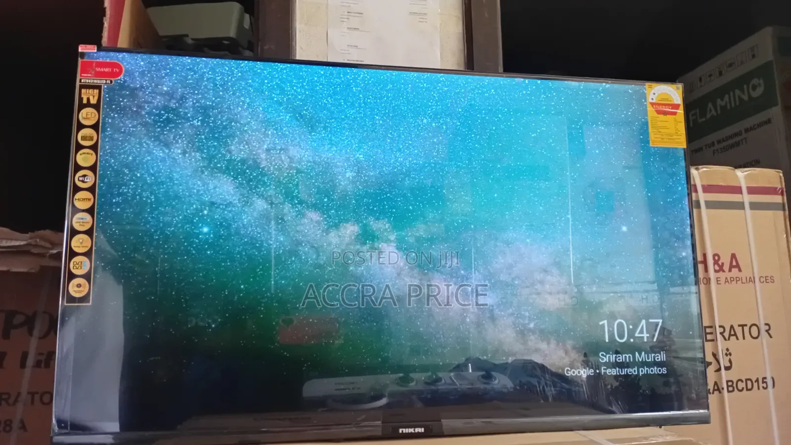 Glowing Televisions, Bright 43inches Nikai Smart Televisions