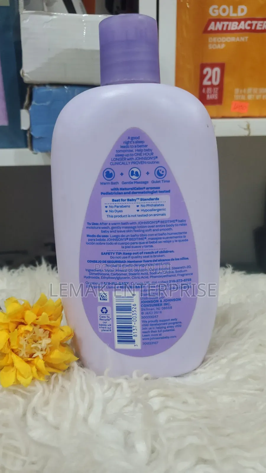 Johnson's Bedtime Baby Lotion (444ml) From USA