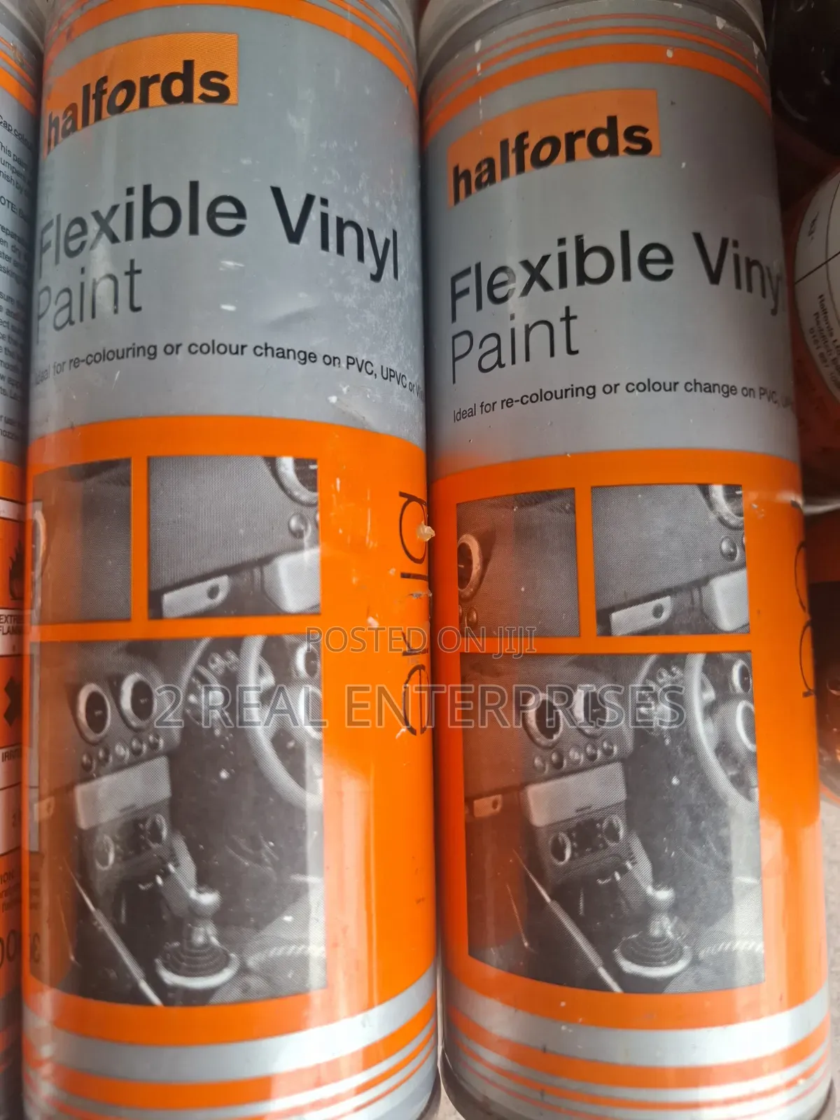 Halfords Flexible Vinyl Interior Aerosol Spray Paint 300ml