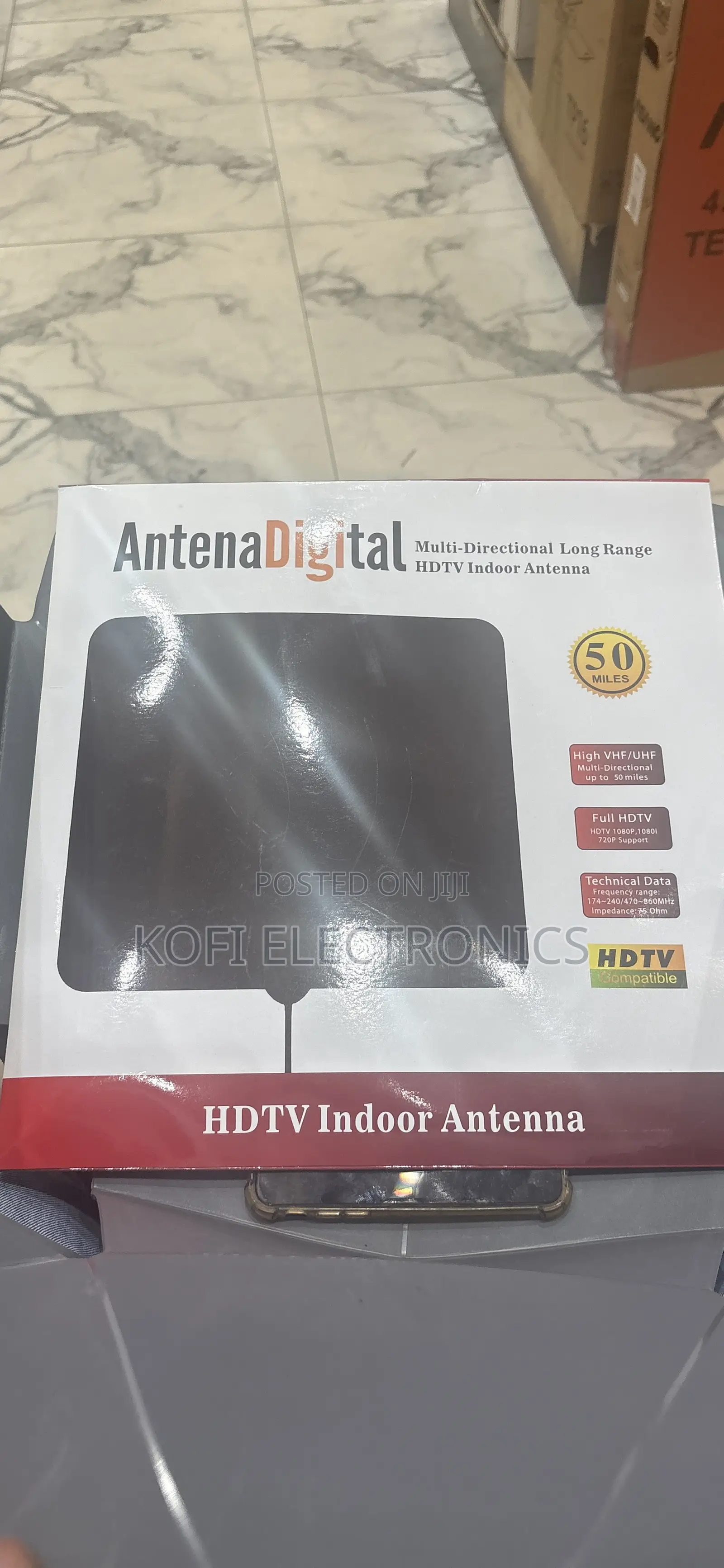 HD Ultra Thin Indoor Digital TV Antenna for Free-to-Air Channels
