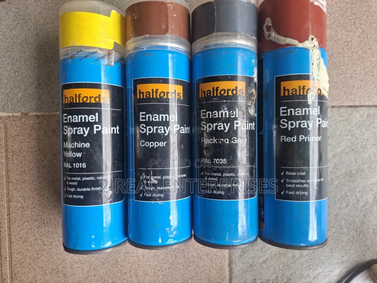 Halfords Enamel Spray Paint Various Colors Available