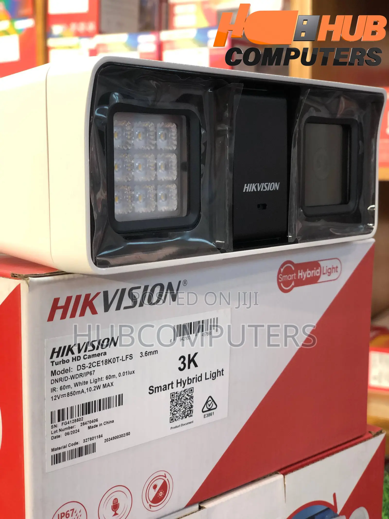 Hikvision DS-2CE18K0T-LFS Smart Hybrid Light Audio Dual Lens Camera