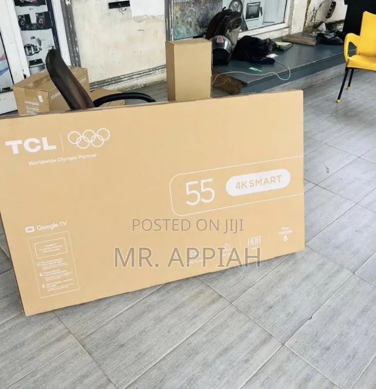 Super Adorable TCL 55” Uhd TV(Android Google).