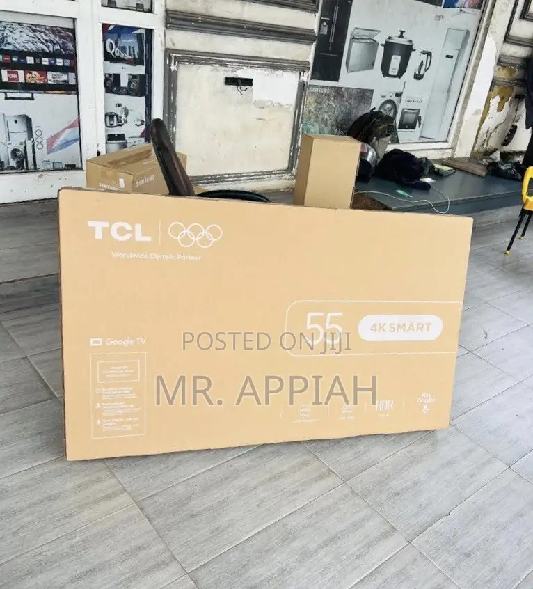 Super Adorable TCL 55” Uhd TV(Android Google).