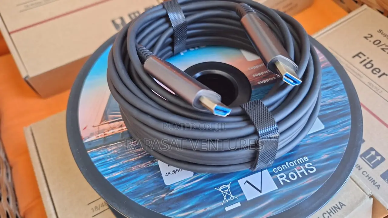 Hdmi Male to Hdmi Male Fiber Cable 10, 15, 20, 25 Meters