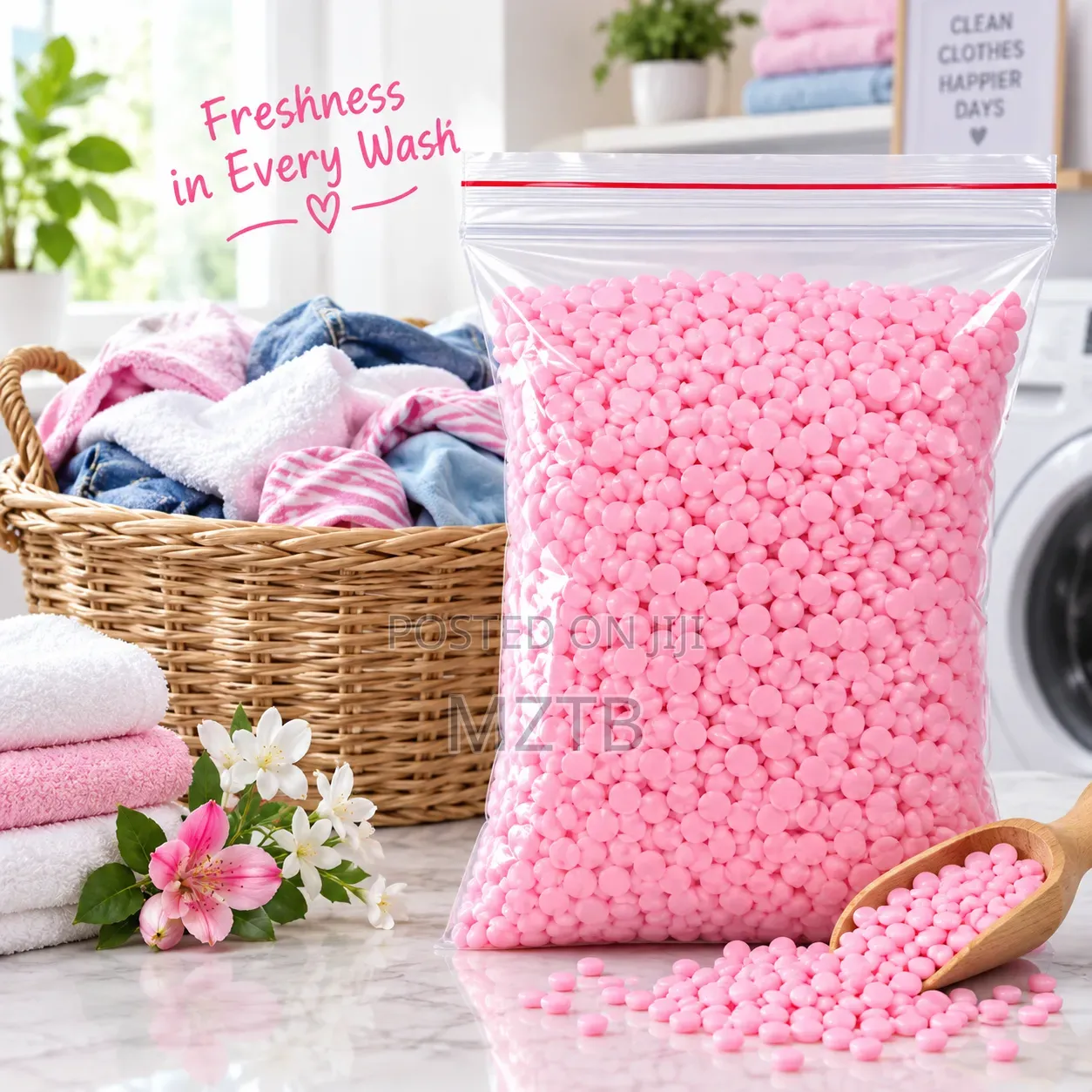 Rose Flavor After Wash Scent Booster Beads - 140 Grams