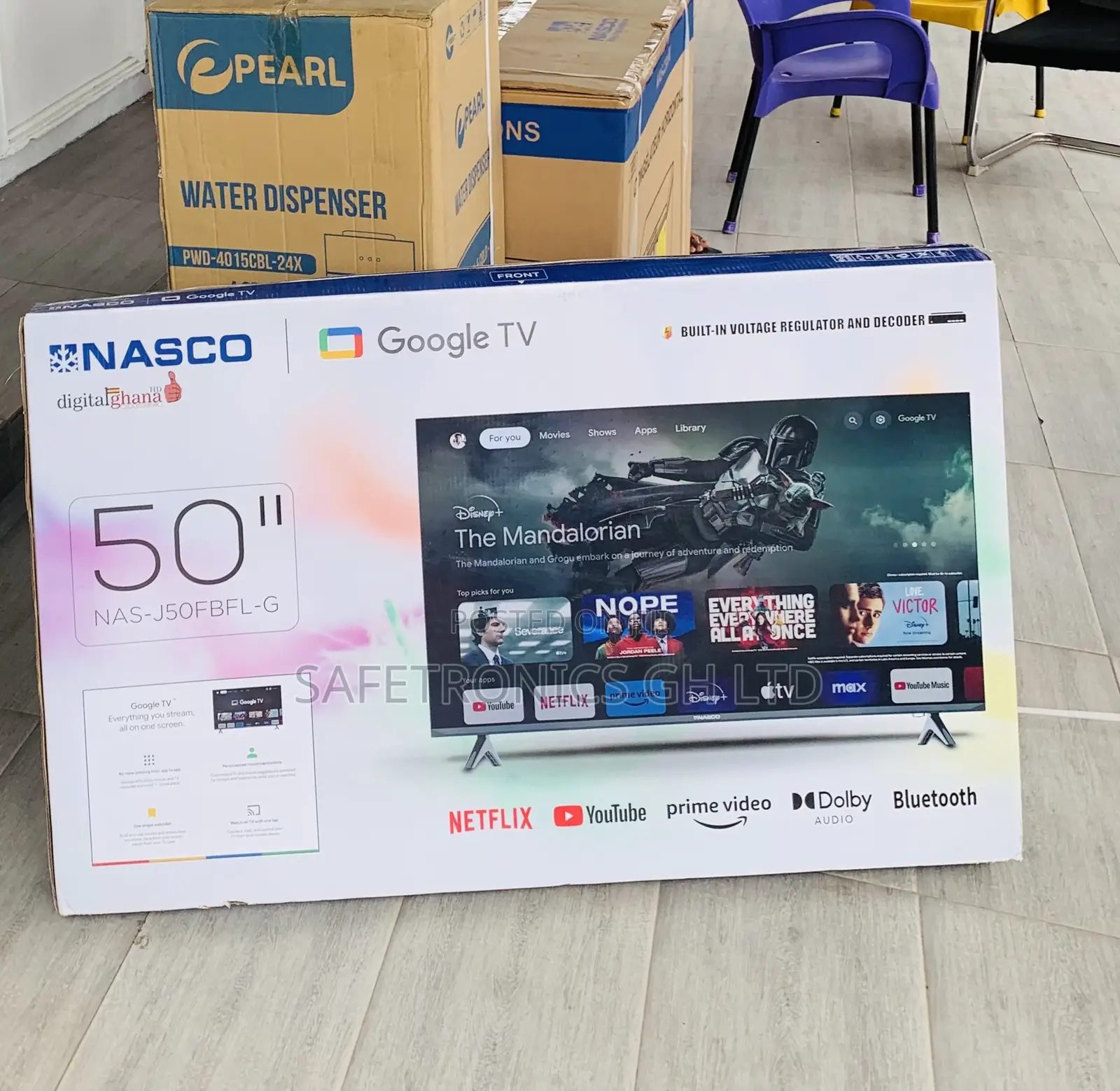 Perfect Sleek Smart 50 Inch Led Android Frameless Nasco • TV