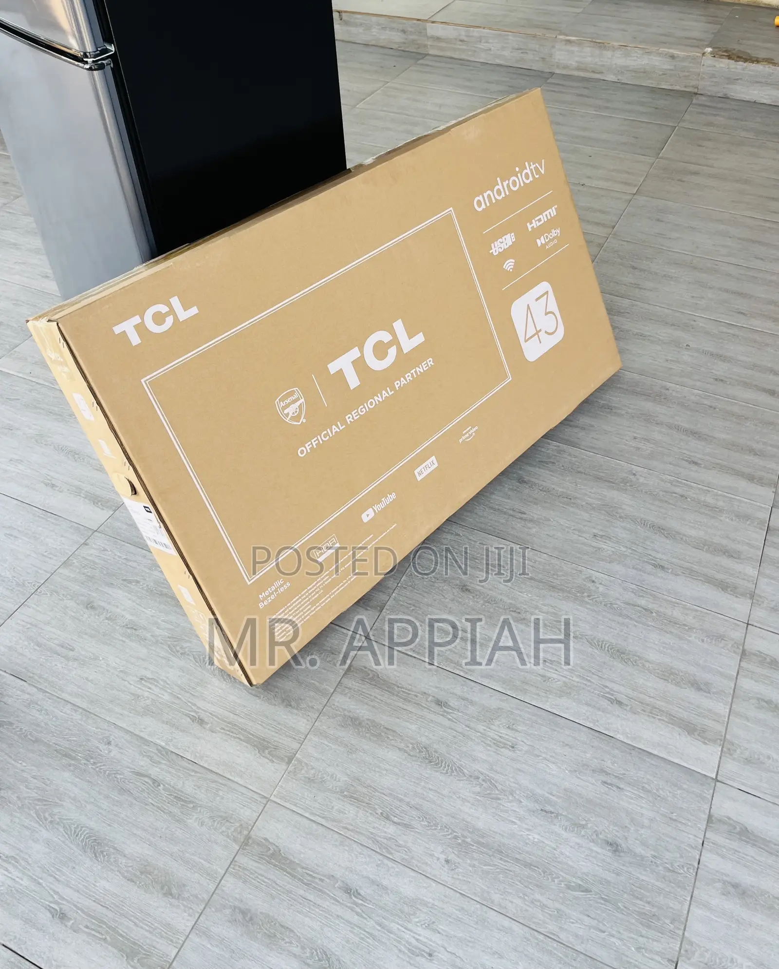 Super Classic TCL 43” Qled Smart Android Television(Black)