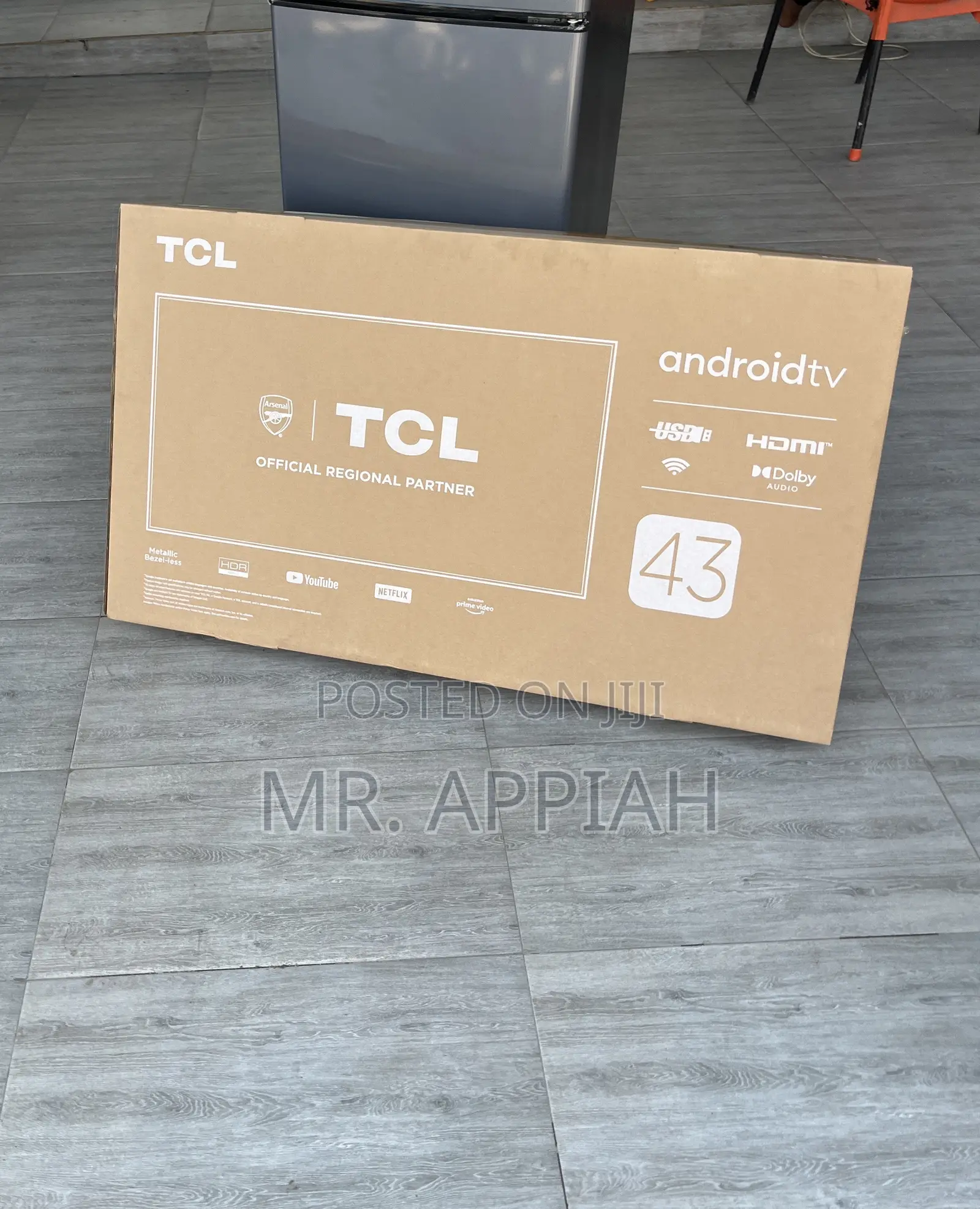 Super Classic TCL 43” Qled Smart Android Television(Black)