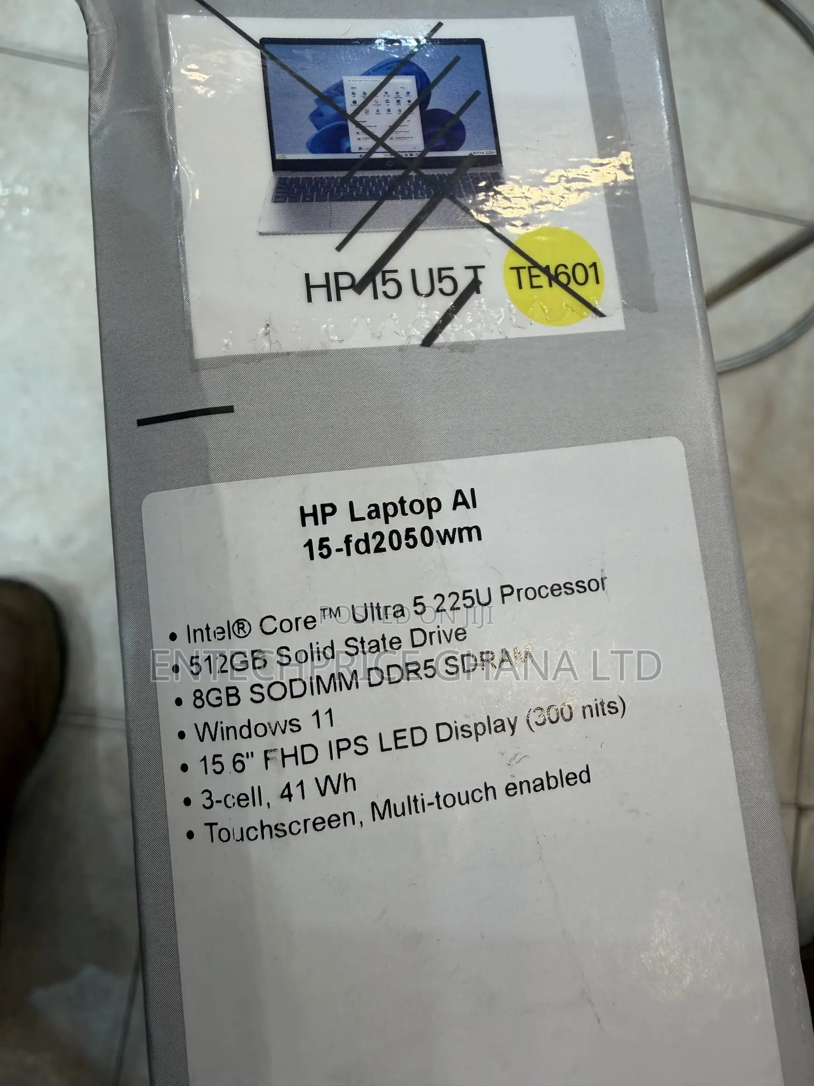 New Laptop HP 15-da3007nia 8GB Intel Core Ultra 5 SSD 512GB