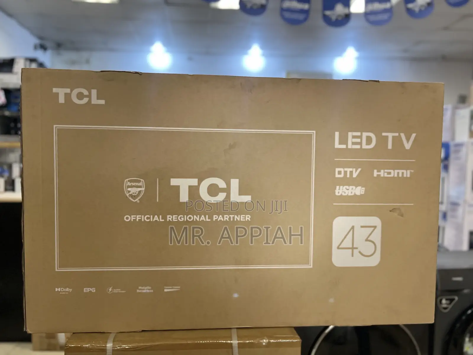 Purchase Unique TCL 43” Qled Smart Android TV(Black)