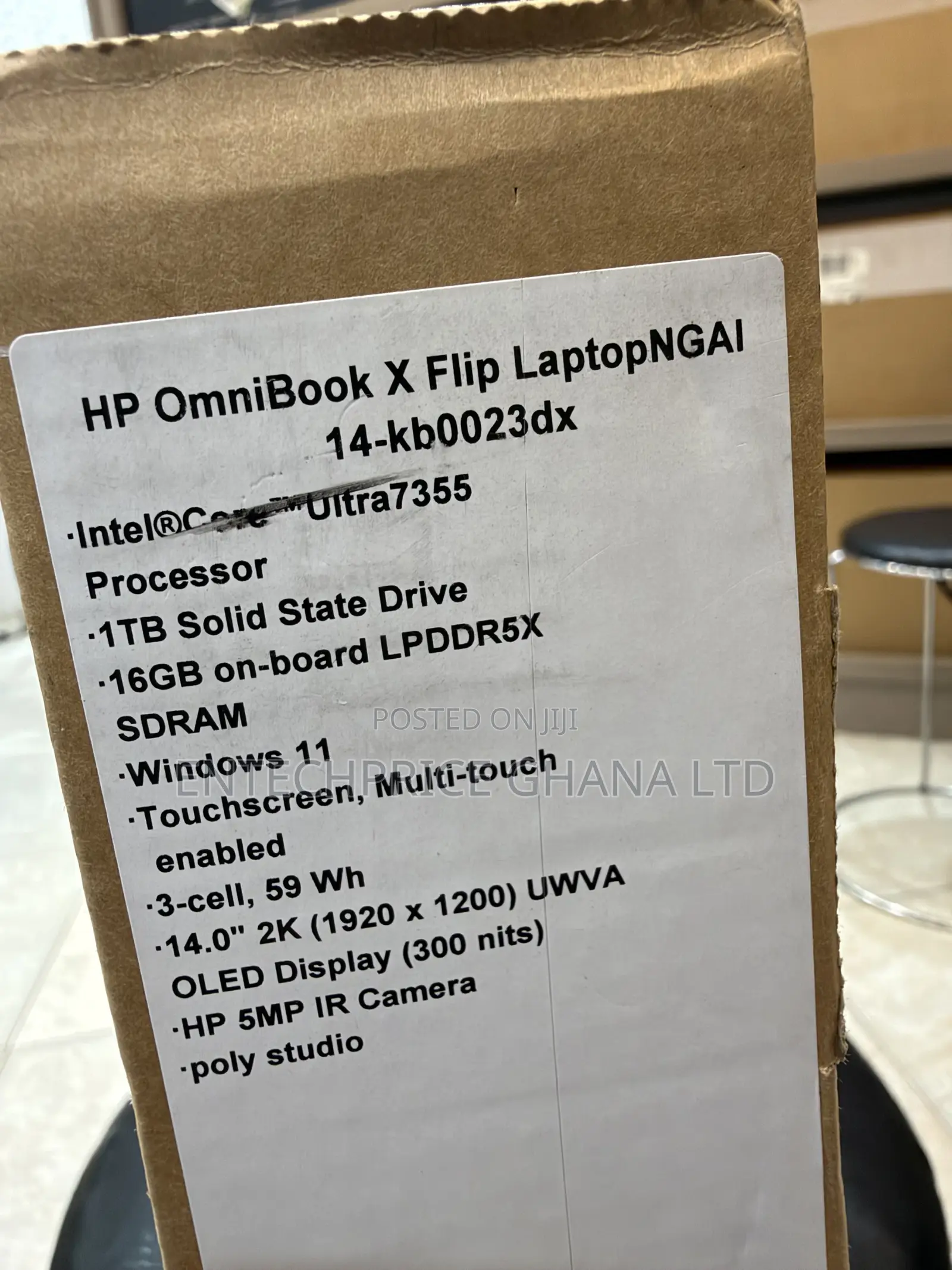 New Laptop HP OmniBook X Flip 14" 16GB Intel Core Ultra 7 SSD 1T