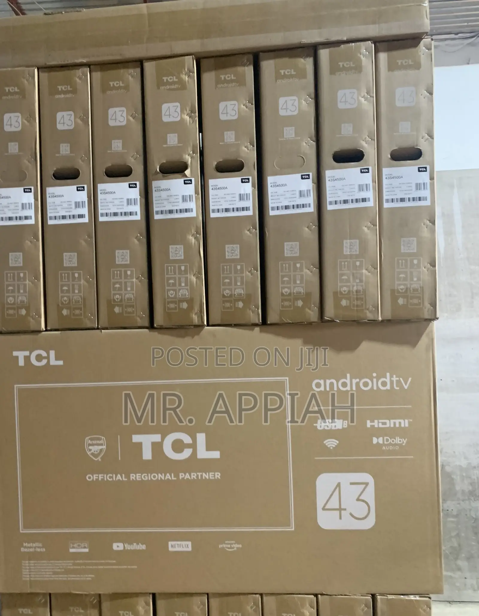 Check Out Classic TCL 43” Qled Smart Android TV(Remote Control) 