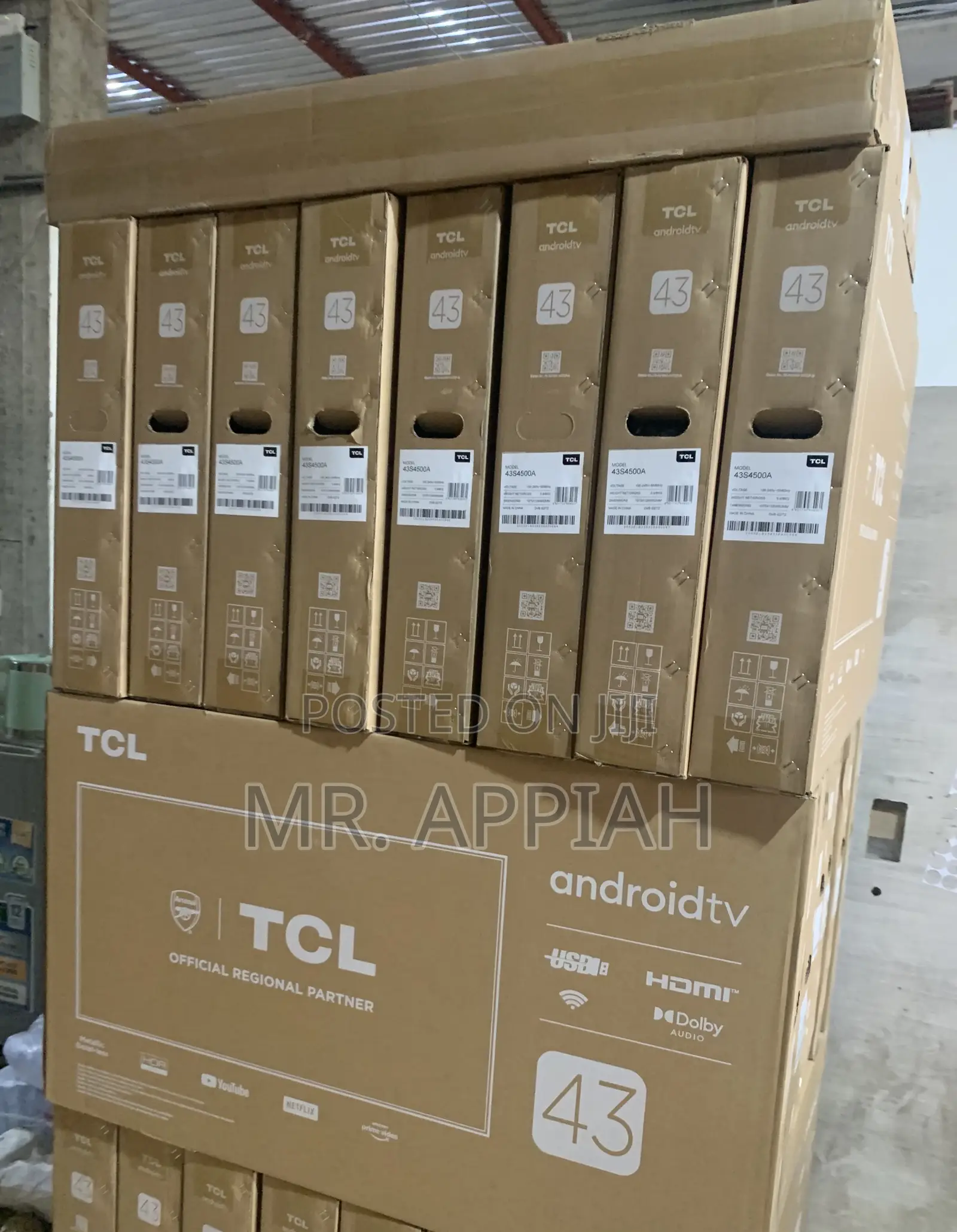 Check Out Classic TCL 43” Qled Smart Android TV(Remote Control) 