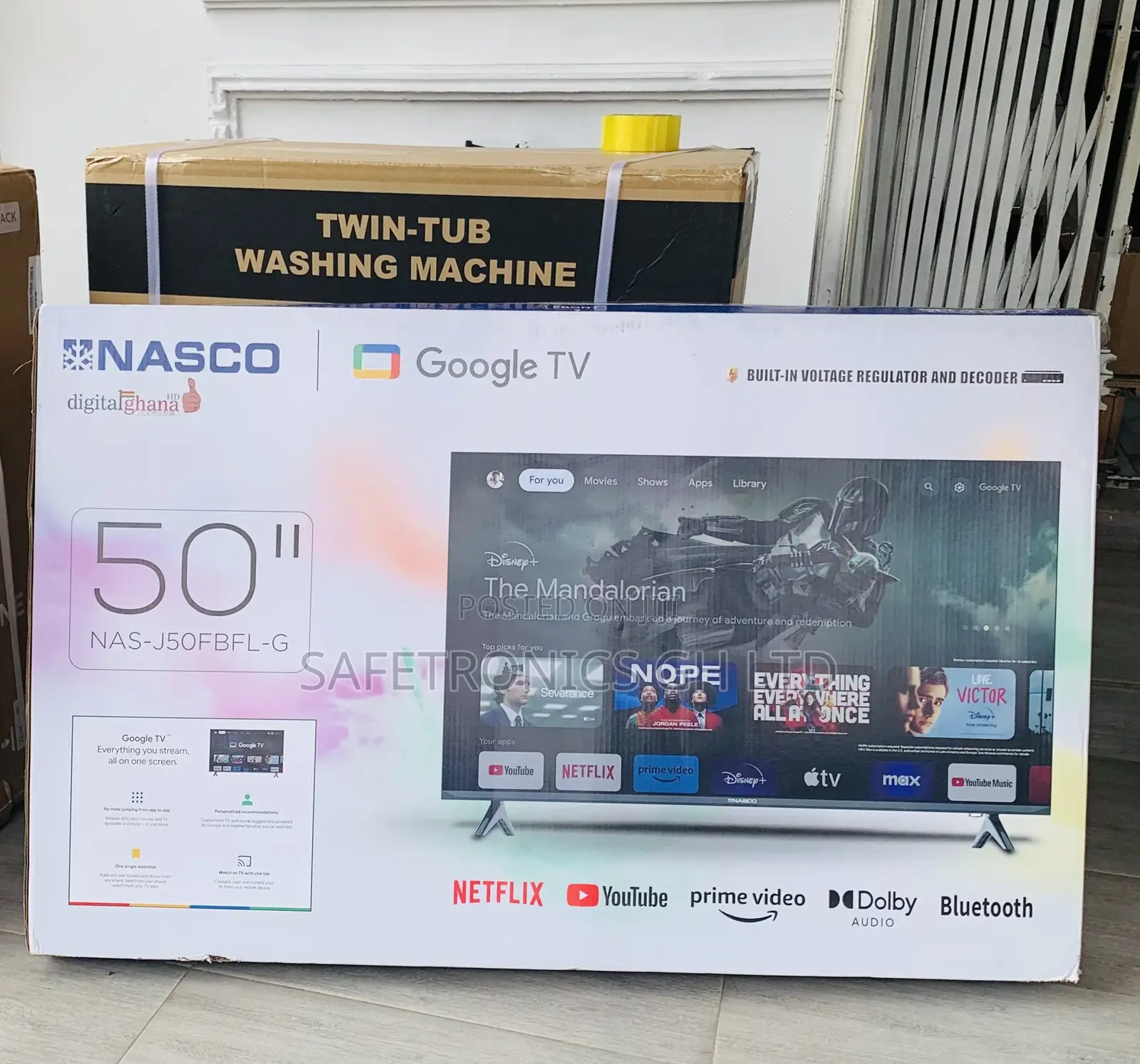 Newly Bulky • Smart Uhd Android 50 Inch Frameless Led Nasco TV
