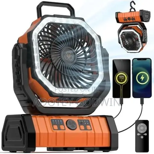 Rechargeable Out Door Fan With Led Lights