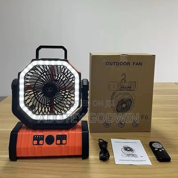 Rechargeable Out Door Fan With Led Lights