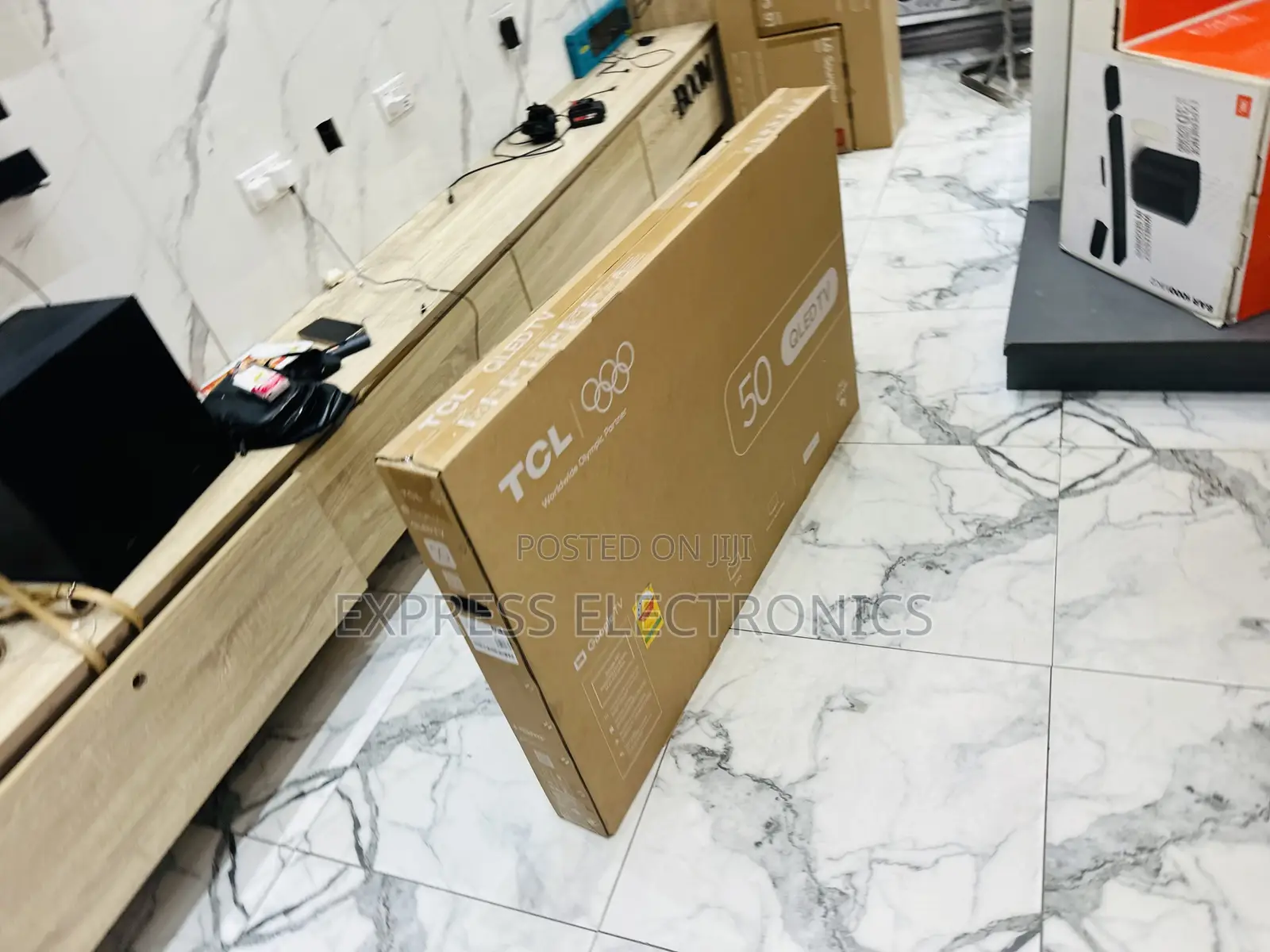 Newly in Box TCL TV 50 Smart Satellite Android FHD QLED
